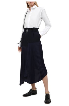 Женская шерстяная юбка JW ANDERSON темно-синего цвета по цене 77300 руб., арт. SK0064 PG0011 | Фото 2 Женская шерстяная юбка JW ANDERSON темно-синего цвета, арт. SK0064 PG0011 | Фото 2