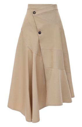 Женская хлопковая юбка JW ANDERSON бежевого цвета по цене 49950 руб., арт. SK0068 PG0110 | Фото 1 Женская хлопковая юбка JW ANDERSON бежевого цвета, арт. SK0068 PG0110 | Фото 1