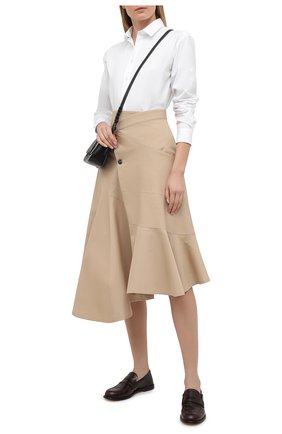 Женская хлопковая юбка JW ANDERSON бежевого цвета по цене 49950 руб., арт. SK0068 PG0110 | Фото 2 Женская хлопковая юбка JW ANDERSON бежевого цвета, арт. SK0068 PG0110 | Фото 2