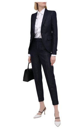Женская хлопковая рубашка DSQUARED2 белого цвета по цене 33400 руб., арт. S75DL0759/S36275 | Фото 2 Женская хлопковая рубашка DSQUARED2 белого цвета, арт. S75DL0759/S36275 | Фото 2