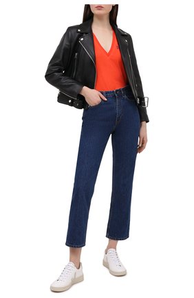 Женская хлопковая футболка DSQUARED2 красного цвета по цене 19800 руб., арт. S75GD0165/S21600 | Фото 2 Женская хлопковая футболка DSQUARED2 красного цвета, арт. S75GD0165/S21600 | Фото 2