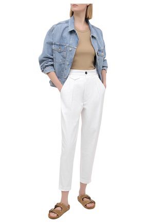 Женские хлопковые брюки DSQUARED2 белого цвета по цене 45050 руб., арт. S75KB0190/S39021 | Фото 2 Женские хлопковые брюки DSQUARED2 белого цвета, арт. S75KB0190/S39021 | Фото 2