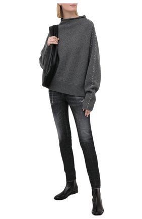 Женские джинсы DSQUARED2 черного цвета по цене 43900 руб., арт. S75LB0432/S30357 | Фото 2 Женские джинсы DSQUARED2 черного цвета, арт. S75LB0432/S30357 | Фото 2