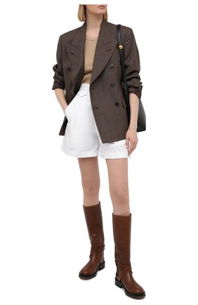 Женские хлопковые шорты DSQUARED2 белого цвета по цене 39650 руб., арт. S75MU0366/S35175 | Фото 2 Женские хлопковые шорты DSQUARED2 белого цвета, арт. S75MU0366/S35175 | Фото 2