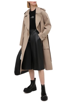 Женская хлопковая футболка DSQUARED2 черного цвета по цене 19800 руб., арт. S80GC0022/S23009 | Фото 2 Женская хлопковая футболка DSQUARED2 черного цвета, арт. S80GC0022/S23009 | Фото 2