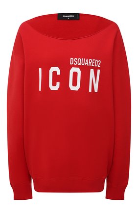 Женский хлопковый свитшот DSQUARED2 красного цвета по цене 33400 руб., арт. S80GU0019/S25042 | Фото 1 Женский хлопковый свитшот DSQUARED2 красного цвета, арт. S80GU0019/S25042 | Фото 1