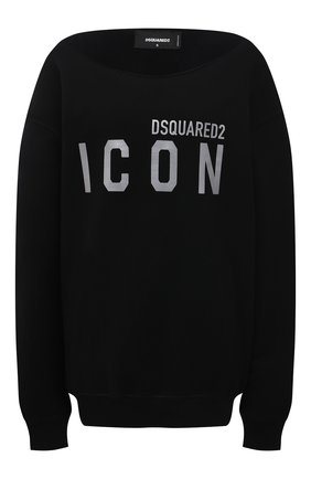 Женский хлопковый свитшот DSQUARED2 черного цвета по цене 36550 руб., арт. S80GU0031/S25042 | Фото 1 Женский хлопковый свитшот DSQUARED2 черного цвета, арт. S80GU0031/S25042 | Фото 1