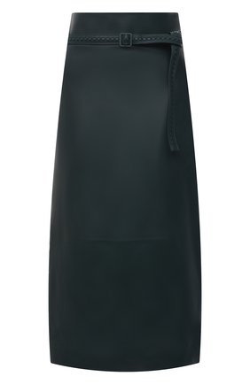 Женская кожаная юбка LORO PIANA темно-зеленого цвета по цене 411500 руб., арт. FAL5455 | Фото 1 Женская кожаная юбка LORO PIANA темно-зеленого цвета, арт. FAL5455 | Фото 1 (Стили: Гранж; Материал подклада: Шелк; Женское Кросс-КТ: Юбка-одежда; Длина Ж (юбки, платья, шорты): Миди; Материал внешний: Натуральная кожа)