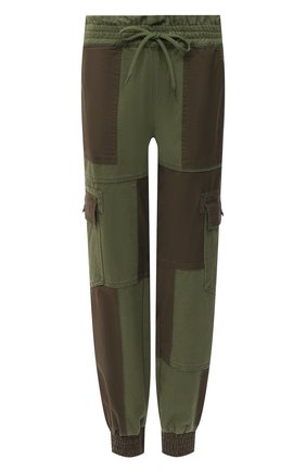 Женские хлопковые джоггеры ALICE + OLIVIA хаки цвета по цене 34250 руб., арт. CL000A13103 | Фото 1 Женские хлопковые джоггеры ALICE + OLIVIA хаки цвета, арт. CL000A13103 | Фото 1