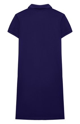 Детское хлопковое платье POLO RALPH LAUREN темно-синего цвета по цене 7240 руб., арт. 313812021 | Фото 2 Детское хлопковое платье POLO RALPH LAUREN темно-синего цвета, арт. 313812021 | Фото 2 (Случай: Повседневный; Материал внешний: Хлопок; Рукава: Короткие; Девочки Кросс-КТ: Платье-одежда; Ростовка одежда: 12 лет | 152 см, 9 лет | 134 см, 8 лет | 128 см, 13 - 15 лет | 158 см)