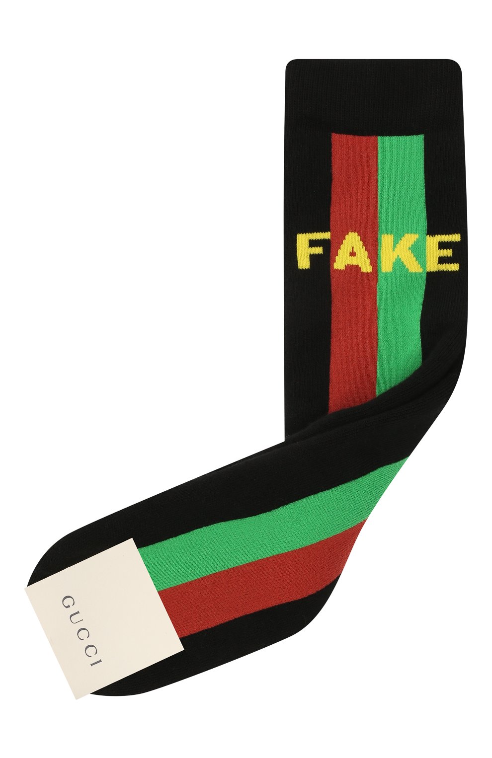 Детские хлопковые носки GUCCI черного цвета, арт. 645953/4K428 | Фото 1 (Материал: Текстиль, Хлопок; Региональные ограничения белый список (Axapta Mercury): RU; Кросс-КТ: Носки)
