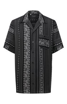 Мужская шелковая рубашка DOLCE & GABBANA черного цвета по цене 88950 руб., арт. G5FX9T/IS1HD | Фото 1 Мужская шелковая рубашка DOLCE & GABBANA черного цвета, арт. G5FX9T/IS1HD | Фото 1