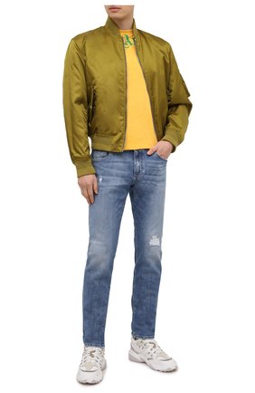 Мужская хлопковая футболка PALM ANGELS желтого цвета по цене 25500 руб., арт. PMAA001R21JER0081855 | Фото 2 Мужская хлопковая футболка PALM ANGELS желтого цвета, арт. PMAA001R21JER0081855 | Фото 2