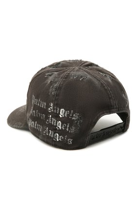 Мужской хлопковая бейсболка PALM ANGELS черного цвета по цене 19950 руб., арт. PMLB020R21FAB0011084 | Фото 2 Мужской хлопковая бейсболка PALM ANGELS черного цвета, арт. PMLB020R21FAB0011084 | Фото 2