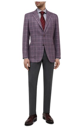 Мужская хлопковая сорочка BRIONI серого цвета по цене 51800 руб., арт. RCH10L/P004R | Фото 2 Мужская хлопковая сорочка BRIONI серого цвета, арт. RCH10L/P004R | Фото 2