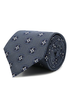 Мужской шелковый галстук ERMENEGILDO ZEGNA темно-синего цвета по цене 28350 руб., арт. Z9D11/18B | Фото 1 Мужской шелковый галстук ERMENEGILDO ZEGNA темно-синего цвета, арт. Z9D11/18B | Фото 1 (Материал: Текстиль, Шелк; Принт: С принтом)