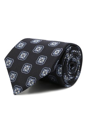 Мужской шелковый галстук ERMENEGILDO ZEGNA синего цвета по цене 28350 руб., арт. Z9D10/18B | Фото 1 Мужской шелковый галстук ERMENEGILDO ZEGNA синего цвета, арт. Z9D10/18B | Фото 1 (Принт: С принтом; Материал: Текстиль, Шелк)