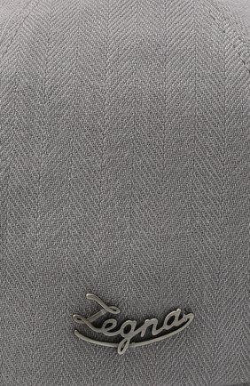 Мужской бейсболка из шерсти и шелка ERMENEGILDO ZEGNA серого цвета по цене 34500 руб., арт. Z7I10/B7C | Фото 3 Мужской бейсболка из шерсти и шелка ERMENEGILDO ZEGNA серого цвета, арт. Z7I10/B7C | Фото 3