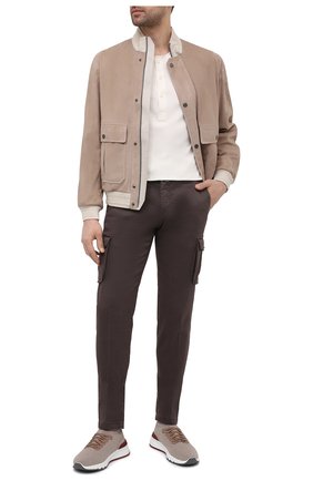 Мужская лонгслив из хлопка и шелка ERMENEGILDO ZEGNA белого цвета по цене 63400 руб., арт. UW322/816 | Фото 2 Мужская лонгслив из хлопка и шелка ERMENEGILDO ZEGNA белого цвета, арт. UW322/816 | Фото 2