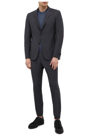 Мужской шерстяной костюм Z ZEGNA темно-серого цвета по цене 143000 руб., арт. 924730/2X7YGW | Фото 1 Мужской шерстяной костюм Z ZEGNA темно-серого цвета, арт. 924730/2X7YGW | Фото 1 (Рукава: Длинные; Материал внешний: Шерсть; Костюмы М: Однобортный; Стили: Кэжуэл; Материал подклада: Синтетический материал)