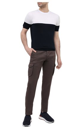 Мужской хлопковый джемпер KITON темно-синего цвета по цене 92300 руб., арт. UK1035 | Фото 2 Мужской хлопковый джемпер KITON темно-синего цвета, арт. UK1035 | Фото 2
