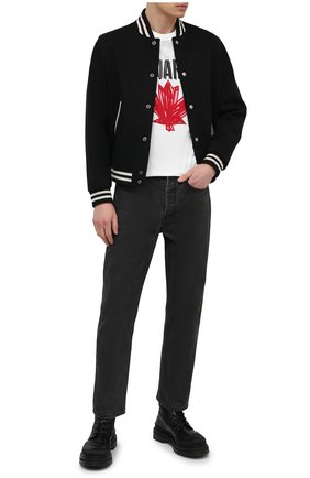 Мужская хлопковая футболка DSQUARED2 белого цвета по цене 21800 руб., арт. S74GD0784/S23852 | Фото 2 Мужская хлопковая футболка DSQUARED2 белого цвета, арт. S74GD0784/S23852 | Фото 2