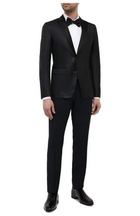 Мужской пиджак DSQUARED2 черного цвета по цене 141500 руб., арт. S74BN1049/S53623 | Фото 2 Мужской пиджак DSQUARED2 черного цвета, арт. S74BN1049/S53623 | Фото 2 (Длина (для топов): Стандартные; Рукава: Длинные; Материал подклада: Синтетический материал; Материал внешний: Синтетический материал; 1-2-бортные: Однобортные; Стили: Классический; Пиджаки М: Приталенный; Случай: Вечерний)