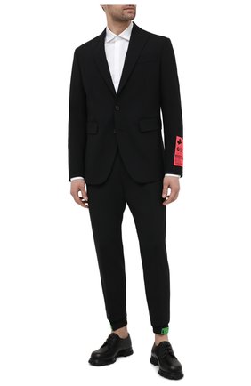 Мужской шерстяной пиджак DSQUARED2 черного цвета по цене 114000 руб., арт. S74BN1043/S40320 | Фото 2 Мужской шерстяной пиджак DSQUARED2 черного цвета, арт. S74BN1043/S40320 | Фото 2