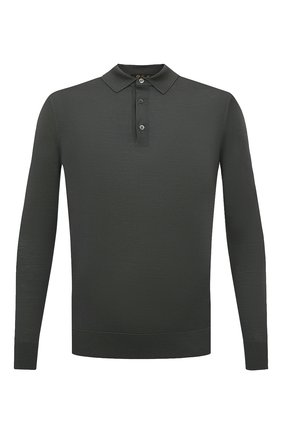 Мужское шерстяное поло LORO PIANA темно-серого цвета по цене 82550 руб., арт. FAI2551 | Фото 1 Мужское шерстяное поло LORO PIANA темно-серого цвета, арт. FAI2551 | Фото 1 (Материал внешний: Шерсть; Стили: Кэжуэл; Рукава: Длинные; Длина (для топов): Стандартные; Кросс-КТ: Трикотаж; Застежка: Пуговицы)