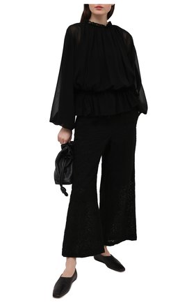Женская блузка COMME DES GARCONS черного цвета по цене 84450 руб., арт. GF-B012-051 | Фото 2 Женская блузка COMME DES GARCONS черного цвета, арт. GF-B012-051 | Фото 2