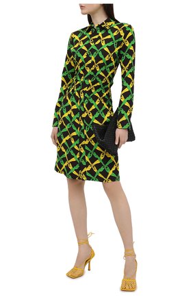 Женские текстильные босоножки stretch BOTTEGA VENETA желтого цвета по цене 65250 руб., арт. 651388/VBSD3 | Фото 2 Женские текстильные босоножки stretch BOTTEGA VENETA желтого цвета, арт. 651388/VBSD3 | Фото 2 (Материал внутренний: Натуральная кожа; Подошва: Плоская; Каблук высота: Высокий; Материал внешний: Текстиль; Каблук тип: Шпилька)
