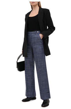 Женские брюки KITON синего цвета по цене 160500 руб., арт. D49106K06T11 | Фото 2 Женские брюки KITON синего цвета, арт. D49106K06T11 | Фото 2