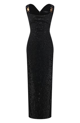 Женское платье из вискозы VERSACE черного цвета по цене 599500 руб., арт. A88470/A223485 | Фото 1 Женское платье из вискозы VERSACE черного цвета, арт. A88470/A223485 | Фото 1