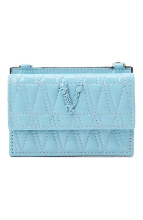 Женский кожаный футляр для кредитных карт VERSACE голубого цвета по цене 39200 руб., арт. DP3H977V/DNAPLT | Фото 1 Женский кожаный футляр для кредитных карт VERSACE голубого цвета, арт. DP3H977V/DNAPLT | Фото 1