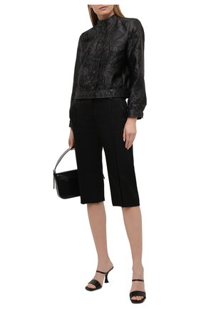 Женская куртка GIORGIO ARMANI черного цвета по цене 309000 руб., арт. 1SH0C052/T02AG | Фото 2 Женская куртка GIORGIO ARMANI черного цвета, арт. 1SH0C052/T02AG | Фото 2