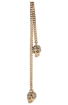 Женское колье ALEXANDER MCQUEEN золотого цвета по цене 36400 руб., арт. 550502/J160K | Фото 2 Женское колье ALEXANDER MCQUEEN золотого цвета, арт. 550502/J160K | Фото 2