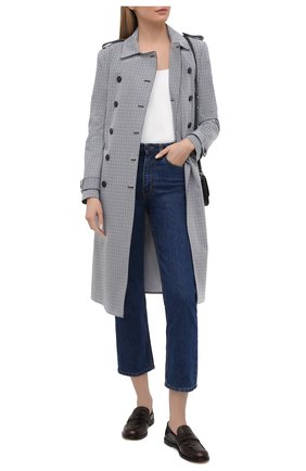 Женский тренч KITON черно-белого цвета по цене 362500 руб., арт. D51613PK09T33 | Фото 2 Женский тренч KITON черно-белого цвета, арт. D51613PK09T33 | Фото 2