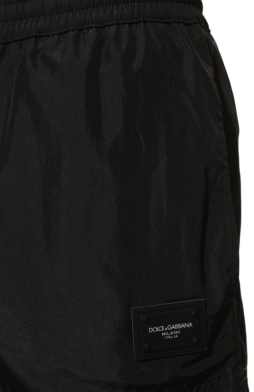 Мужские плавки-шорты DOLCE & GABBANA черного цвета, арт. M4B11T/FUSFW | Фото 4 (Принт: Без принта; Мужское Кросс-КТ: плавки-шорты)