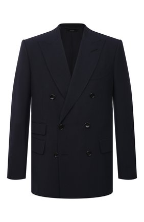 Мужской шерстяной пиджак TOM FORD темно-синего цвета по цене 262000 руб., арт. 922R76/11ED40 | Фото 1 Мужской шерстяной пиджак TOM FORD темно-синего цвета, арт. 922R76/11ED40 | Фото 1
