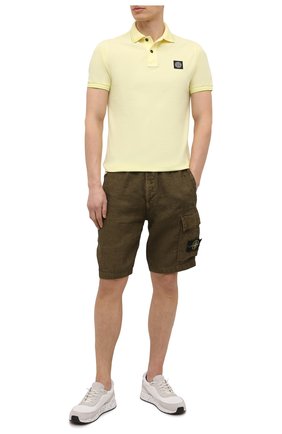 Мужское хлопковое поло STONE ISLAND желтого цвета по цене 8855 руб., арт. 101522S18 | Фото 2 Мужское хлопковое поло STONE ISLAND желтого цвета, арт. 101522S18 | Фото 2