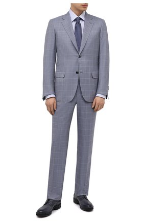 Мужской шерстяной костюм BRIONI светло-серого цвета по цене 545000 руб., арт. RAH00L/P0A1W/PARLAMENT0 | Фото 1 Мужской шерстяной костюм BRIONI светло-серого цвета, арт. RAH00L/P0A1W/PARLAMENT0 | Фото 1