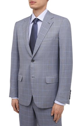Мужской шерстяной костюм BRIONI светло-серого цвета по цене 545000 руб., арт. RAH00L/P0A1W/PARLAMENT0 | Фото 2 Мужской шерстяной костюм BRIONI светло-серого цвета, арт. RAH00L/P0A1W/PARLAMENT0 | Фото 2