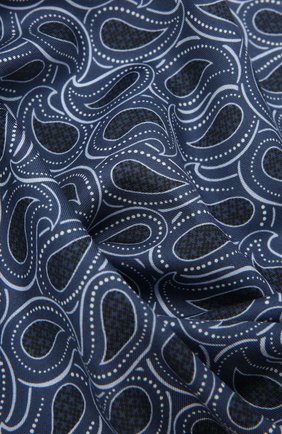 Мужской платок из хлопка и шелка ERMENEGILDO ZEGNA темно-синего цвета по цене 12650 руб., арт. Z9J22/38B | Фото 2 Мужской платок из хлопка и шелка ERMENEGILDO ZEGNA темно-синего цвета, арт. Z9J22/38B | Фото 2 (Материал: Текстиль, Шелк, Хлопок)