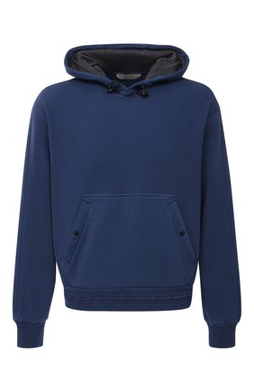 Мужской хлопковое худи Z ZEGNA синего цвета по цене 35100 руб., арт. VW429/ZZ866 | Фото 1 Мужской хлопковое худи Z ZEGNA синего цвета, арт. VW429/ZZ866 | Фото 1