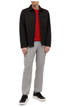 Мужская хлопковая футболка Z ZEGNA красного цвета по цене 18700 руб., арт. VW372/ZZ630E | Фото 2 Мужская хлопковая футболка Z ZEGNA красного цвета, арт. VW372/ZZ630E | Фото 2 (Материал внешний: Хлопок; Принт: С принтом; Рукава: Короткие; Длина (для топов): Стандартные; Стили: Кэжуэл)