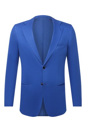 Мужской хлопковый пиджак KITON синего цвета по цене 399500 руб., арт. UG81H07715 | Фото 1 Мужской хлопковый пиджак KITON синего цвета, арт. UG81H07715 | Фото 1 (Длина (для топов): Стандартные; Случай: Повседневный; Стили: Кэжуэл; Рукава: Длинные; Материал подклада: Купро; Пиджаки М: Приталенный; Материал внешний: Хлопок; 1-2-бортные: Однобортные; Региональные ограничения белый список (Axapta Mercury): RU)
