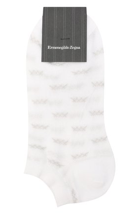 Мужские хлопковые носки ERMENEGILDO ZEGNA белого цвета по цене 2295 руб., арт. N5V023810 | Фото 1 Мужские хлопковые носки ERMENEGILDO ZEGNA белого цвета, арт. N5V023810 | Фото 1