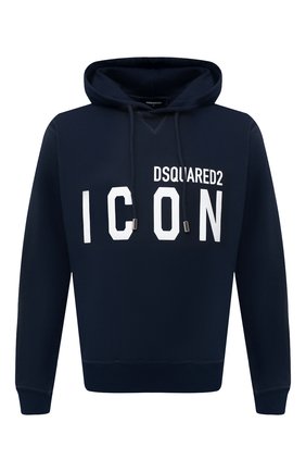 Мужской хлопковое худи DSQUARED2 темно-синего цвета по цене 32100 руб., арт. S79GU0003/S25042 | Фото 1 Мужской хлопковое худи DSQUARED2 темно-синего цвета, арт. S79GU0003/S25042 | Фото 1