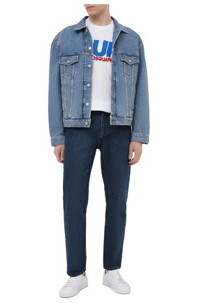 Мужская хлопковая футболка DSQUARED2 белого цвета по цене 21800 руб., арт. S74GD0785/S23852 | Фото 2 Мужская хлопковая футболка DSQUARED2 белого цвета, арт. S74GD0785/S23852 | Фото 2