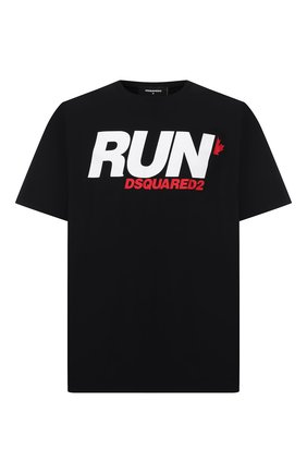 Мужская хлопковая футболка DSQUARED2 черного цвета по цене 21800 руб., арт. S74GD0785/S23852 | Фото 1 Мужская хлопковая футболка DSQUARED2 черного цвета, арт. S74GD0785/S23852 | Фото 1